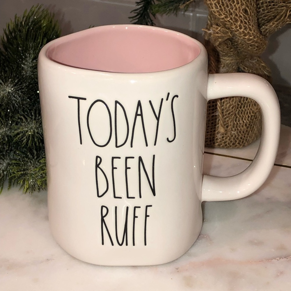 ✨NWT✨ Rae Dunn TODAY’S BEEN RUFF Ceramic Mug - Picture 1 of 5